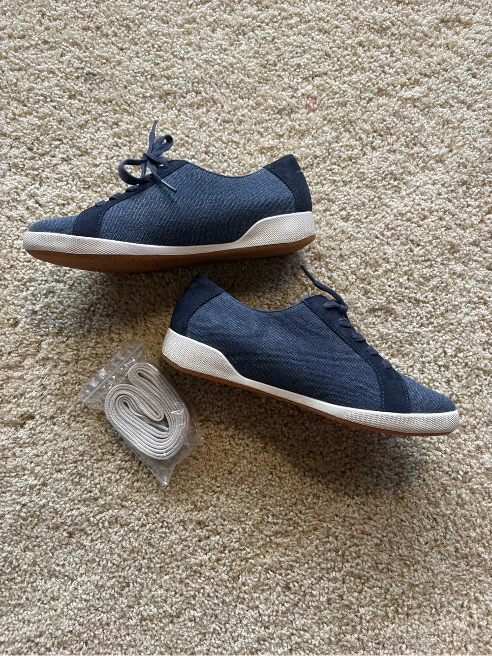 Dansko Olisa Navy Canvas Lace Up Comfort Sneakers EU‎ 40 US 9.5-10